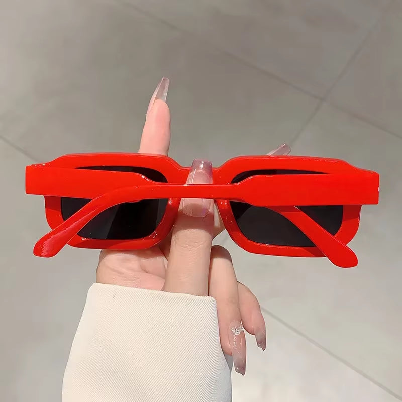 Men Women Rectangle Sunglasses - Vintage Retro UV400 - Free Shipping W/ Case 