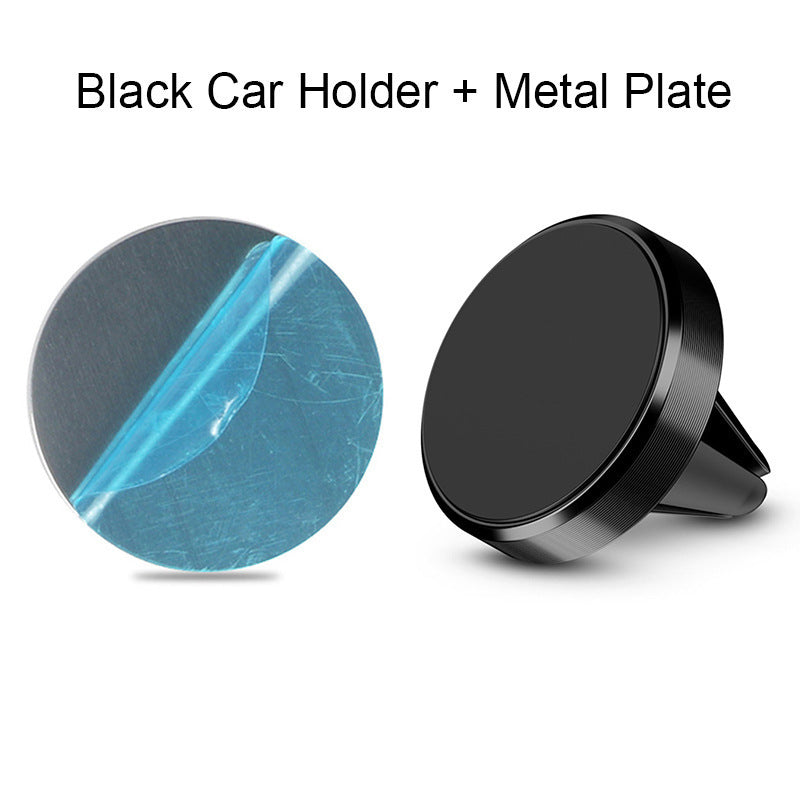 Rotating Car Magnetic Phone Holder Suction Mount Black
