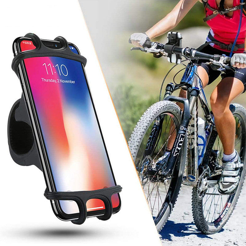 Outdoor Navigation Bicycle Phone Holder With Fixed Strap