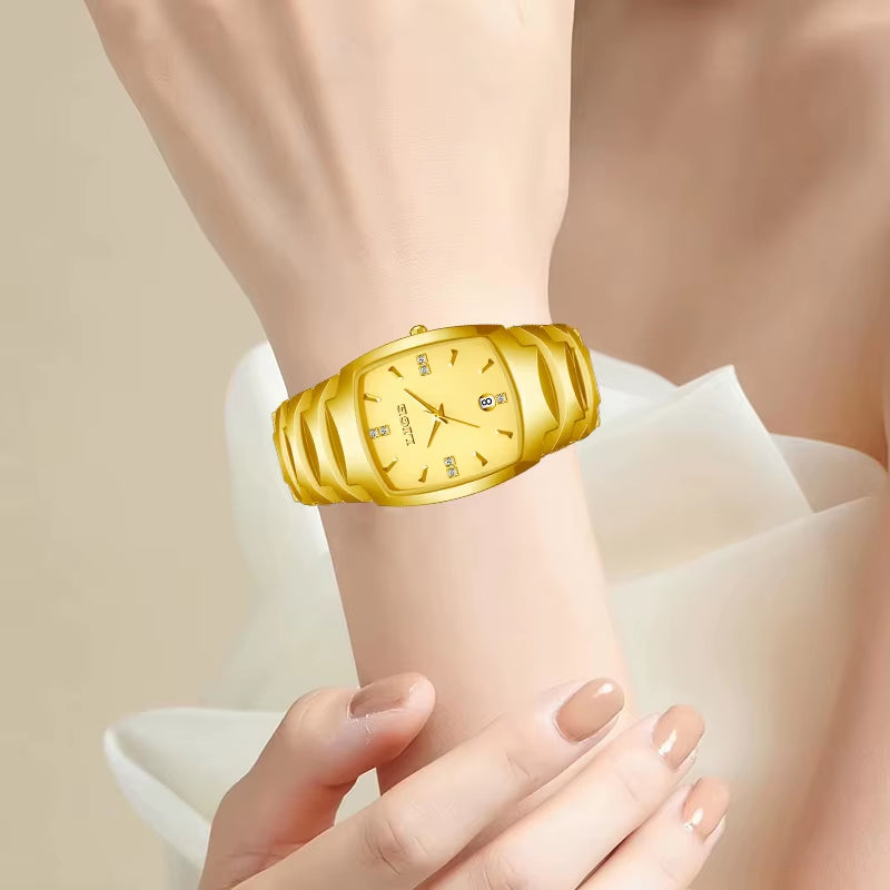 Fashion Luxury Woman Watch Simple Elegant Stainless Steel Casual Quartz Watches for Women Calendar Ladies Romantic Gift New