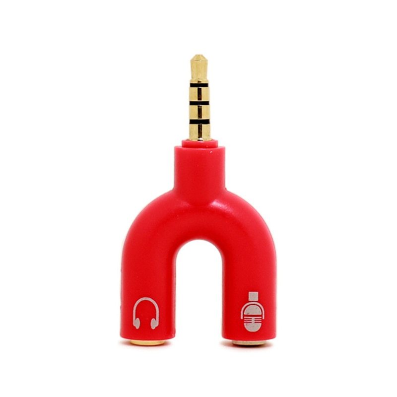 Color 3.5mm Earphone Splitter Adapter for Mobile Phones