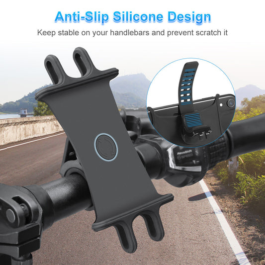Floveme Bicycle Silicone Phone Holder Rotating Bracket