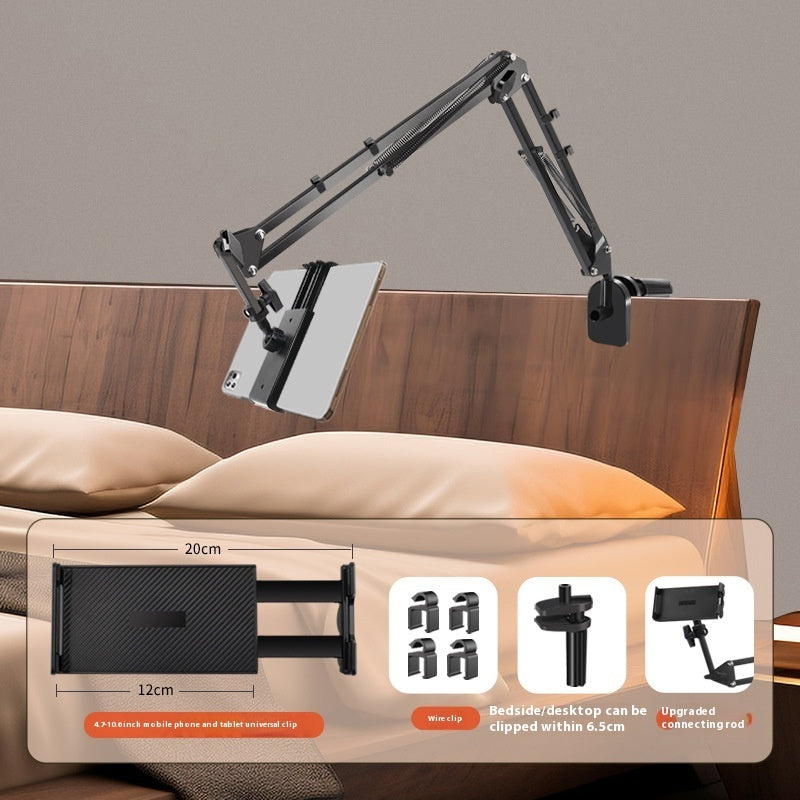 Folding Bedside Lazy Phone Holder With Universal Clips