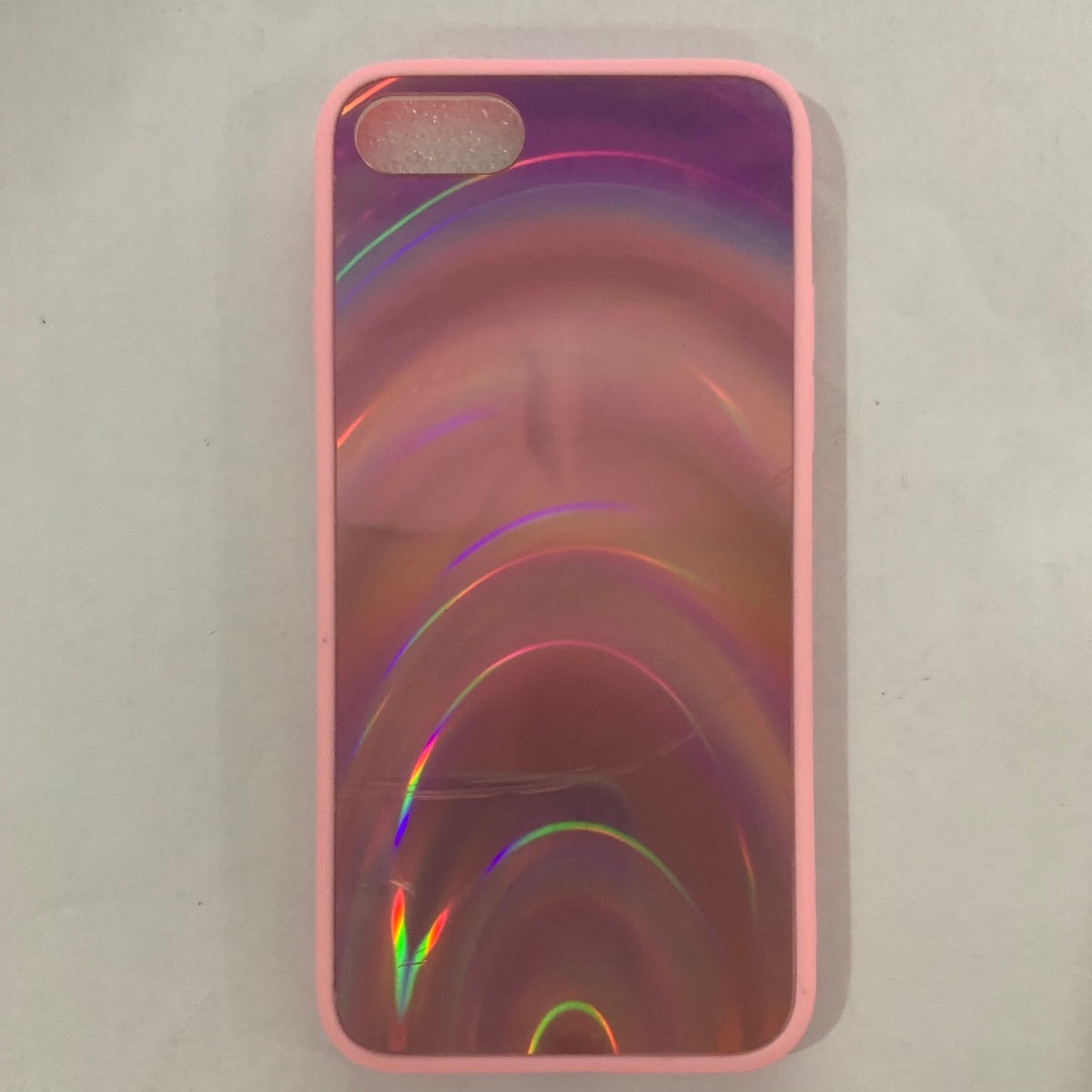 Rainbow Mirror 3D Glitter Gradient TPU Phone Case for iPhone 11–16 Pro Max Plus