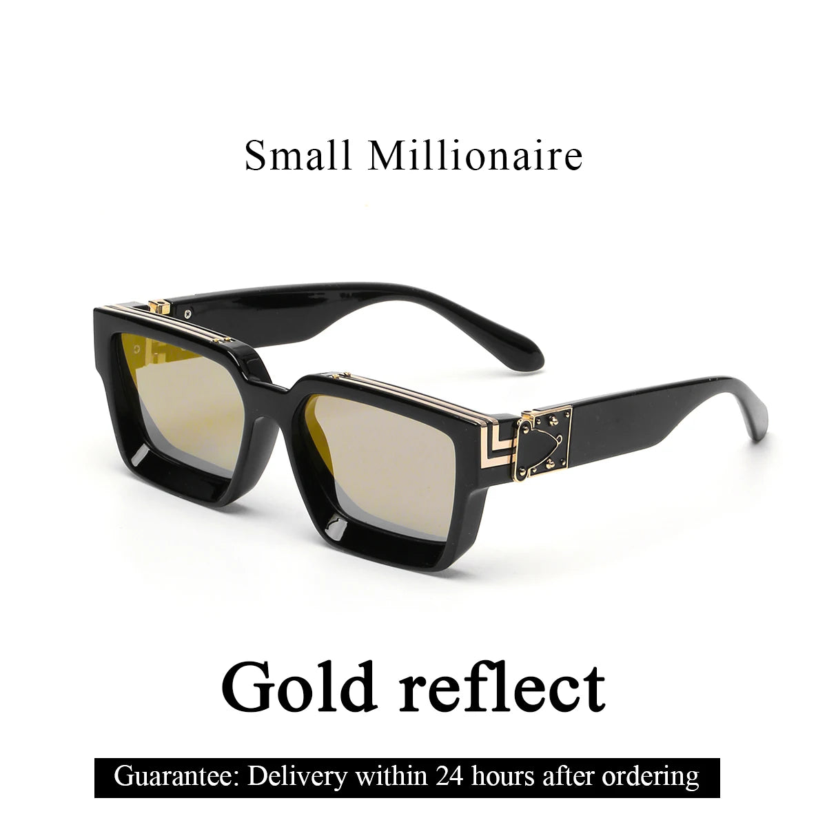 Retro Black Millionaire Shades Luxury Sunglasses 2025 for Men Designer Famous Brand Square Sun Glasses Man Women Sunglass