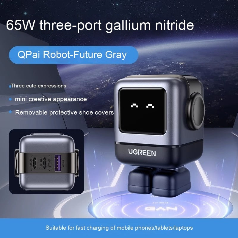 65W GaN Laptop Charger With PD USB C Fast Charge Slim