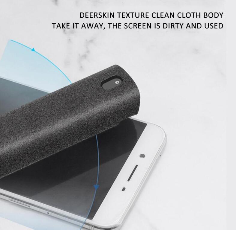2 In 1 Screen Cleaner Kit For Phone And PC Microfiber Cloth