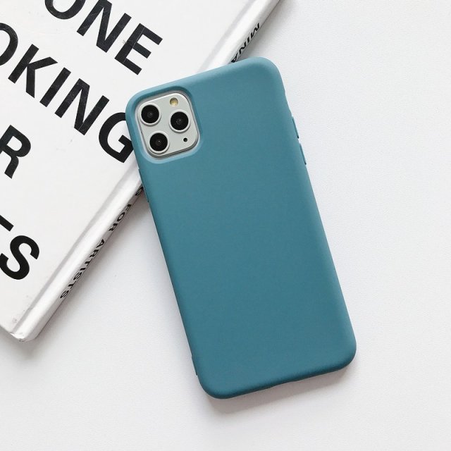 Color Silicone Case For iPhone 12 11 Pro XS XR XS Max