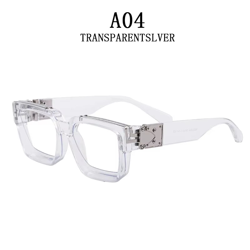 Millionaire Sunglasses for Men Vintage Square Fashion Glasses Luxury Retro Sunglasses Women Trending Punk Gafas De Sol Lentes