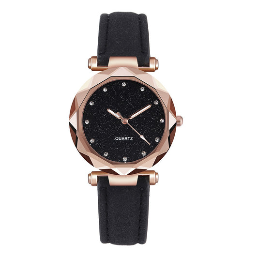 Starry Watch Slim 8mm Case For Women Colorful Dial Everyday