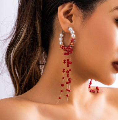 Women’s Gothic Pearl Necklace Fashion Retro Choker Costume Jewelry Accessory