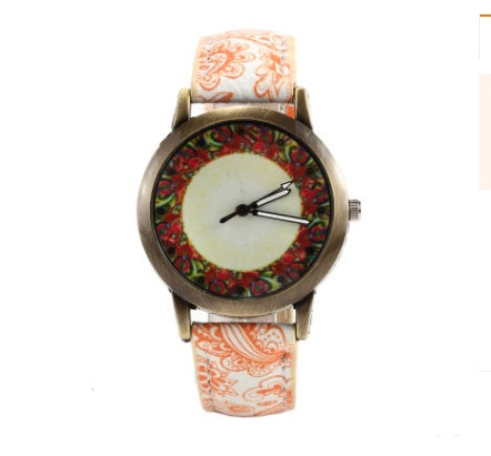 Creative Kaleidoscope Fashion Quartz Watch With PU Strap