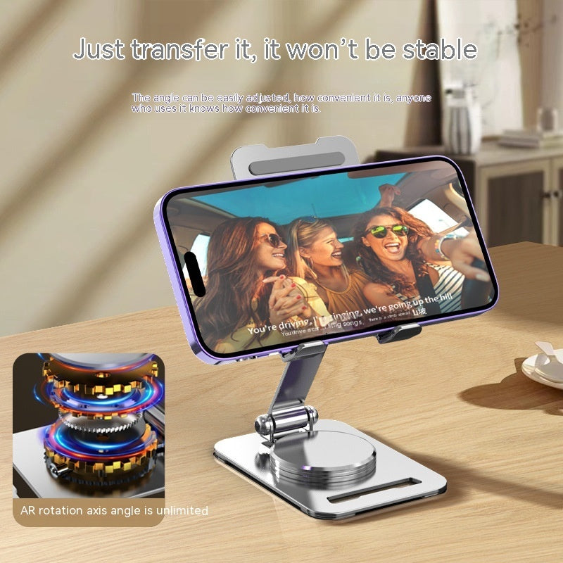 360 Degrees Rotate Metal Desk Stand for Phone and Tablet