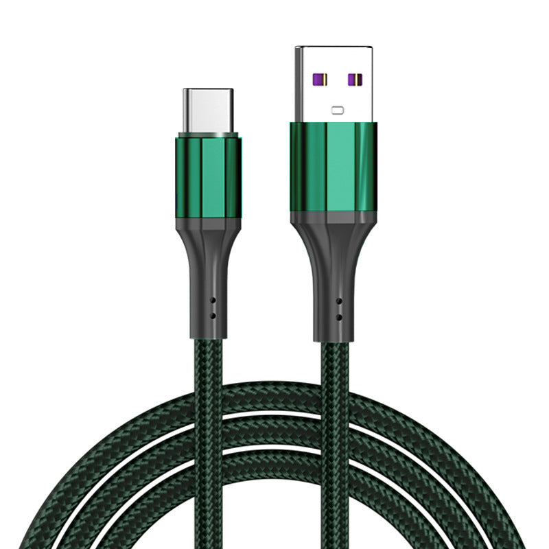 Woven Type C Cable 60W Fast Charging 1m 1.5m Durable Cable