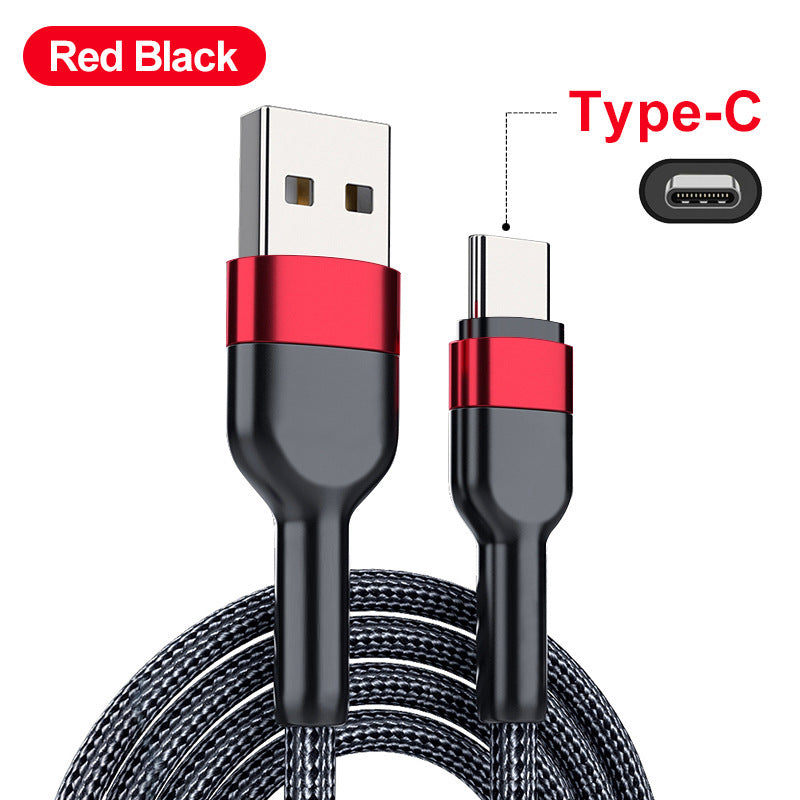 Nylon Braided Copper Fast USB Type C Micro USB Cable 0.5m