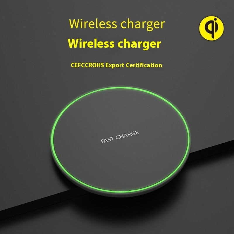 Desktop Phone Round Wireless Charger 15W Fast Charge