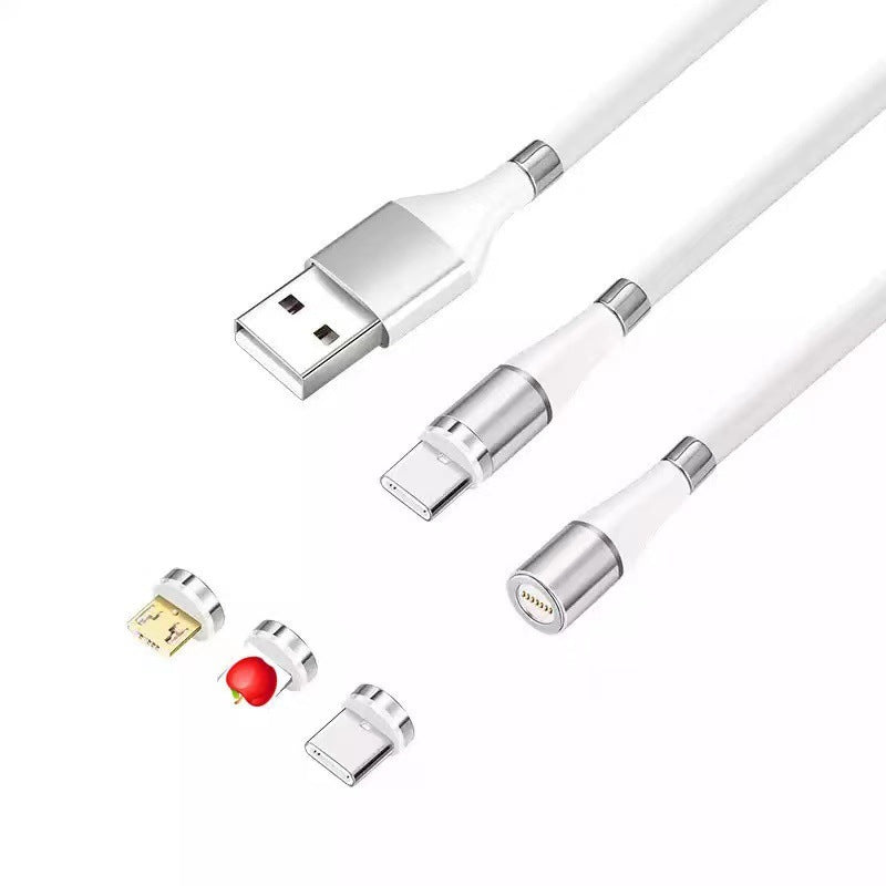 Three In One Fast Charging Data Cable Apple Android Type C