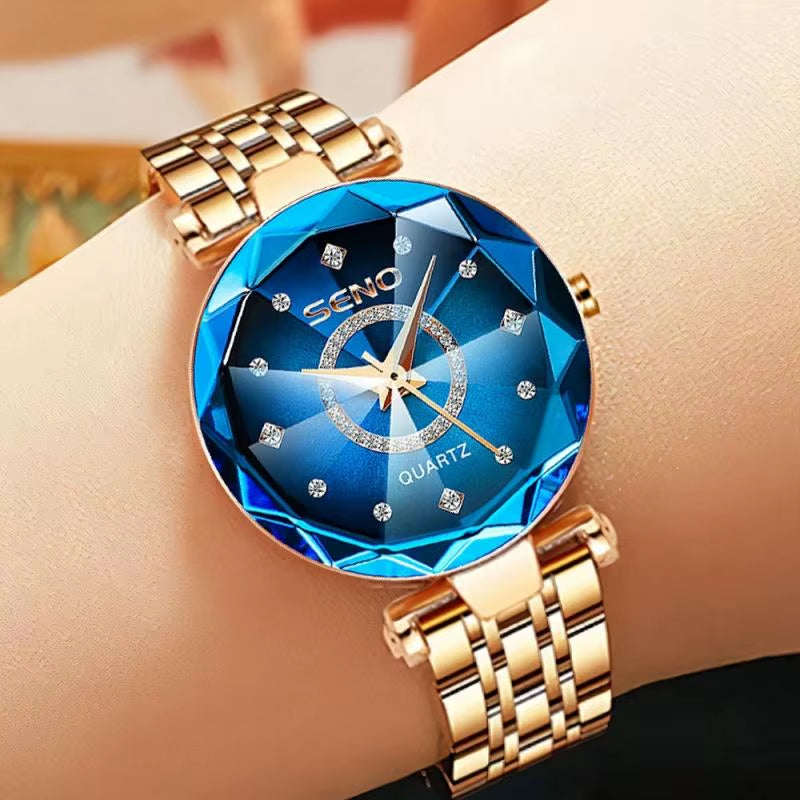 Rose Gold Bracelet Quartz Watch for Women – Free Shipping Includes Case