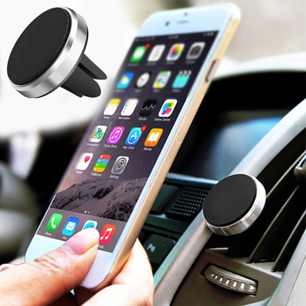 Rotating Car Magnetic Phone Holder Suction Mount Black