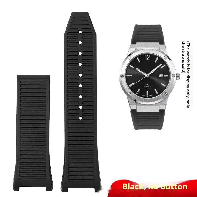 Sports Series Watch Waterproof Concave Silicone Black Watch Accessories Men