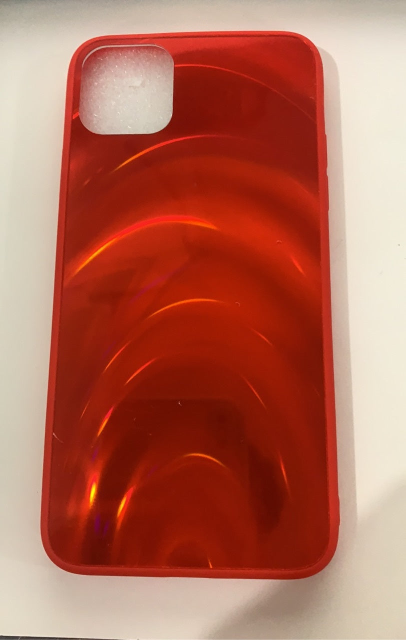 Rainbow Mirror 3D Glitter Gradient TPU Phone Case for iPhone 11–16 Pro Max Plus