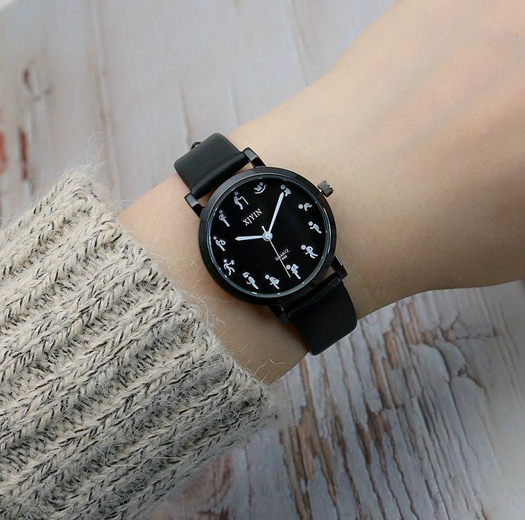 Mori Personality Scale Quartz Watch Fashion Small Kit Women