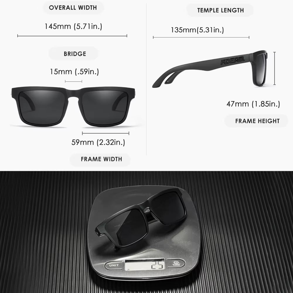 2022 Square Men'S Polarized Sunglasses Outdoors Lifestyle Coating Sun Glasses New Matching Colors with Box