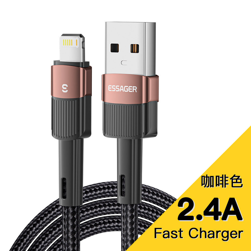 New 6A Fast Charge Data Cable Lightning Micro USB Type C