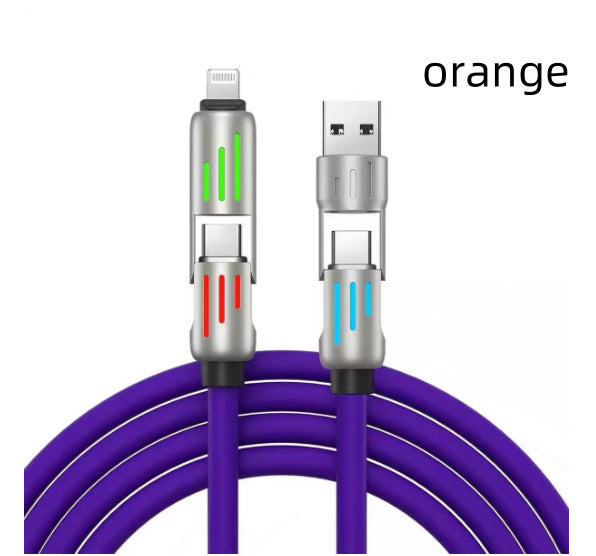 Four In One Light Charging Cable With Indicator Light