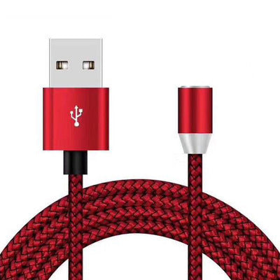 Three-In-One Magnetic Data Cable Micro USB Type-C Charging