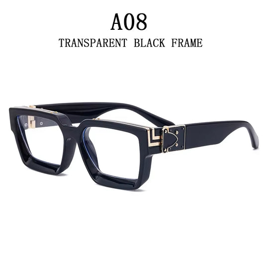 Millionaire Sunglasses for Men Vintage Square Fashion Glasses Luxury Retro Sunglasses Women Trending Punk Gafas De Sol Lentes