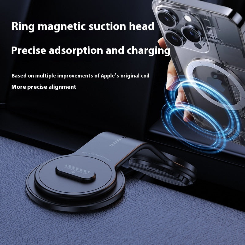 Large Screen Dashboard Bracket Magnetic Wireless Charger