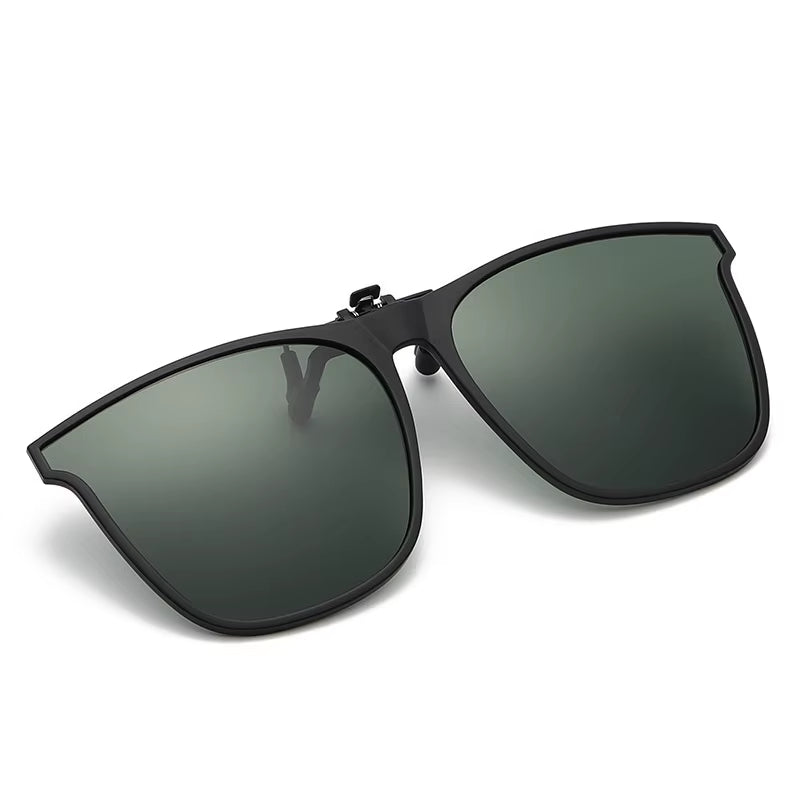 Polarized Clip on Sunglasses Men Women Photochromic Car Driver Goggles Night Vision Glasses anti Glare Vintage Square Glasses