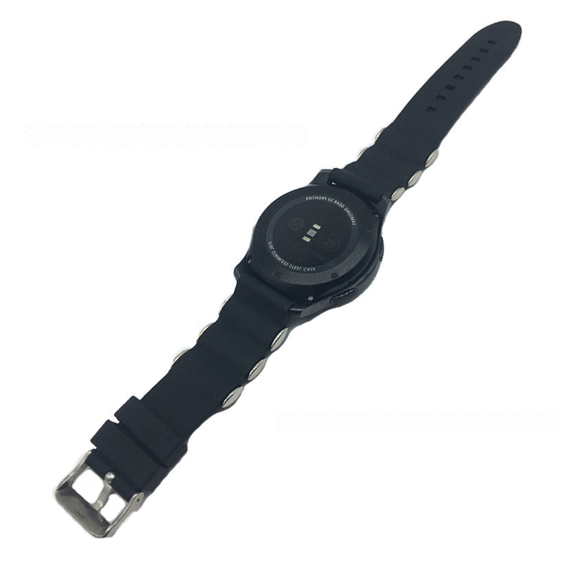 Silicone Watch Strap 22mm Universal Black Compatible
