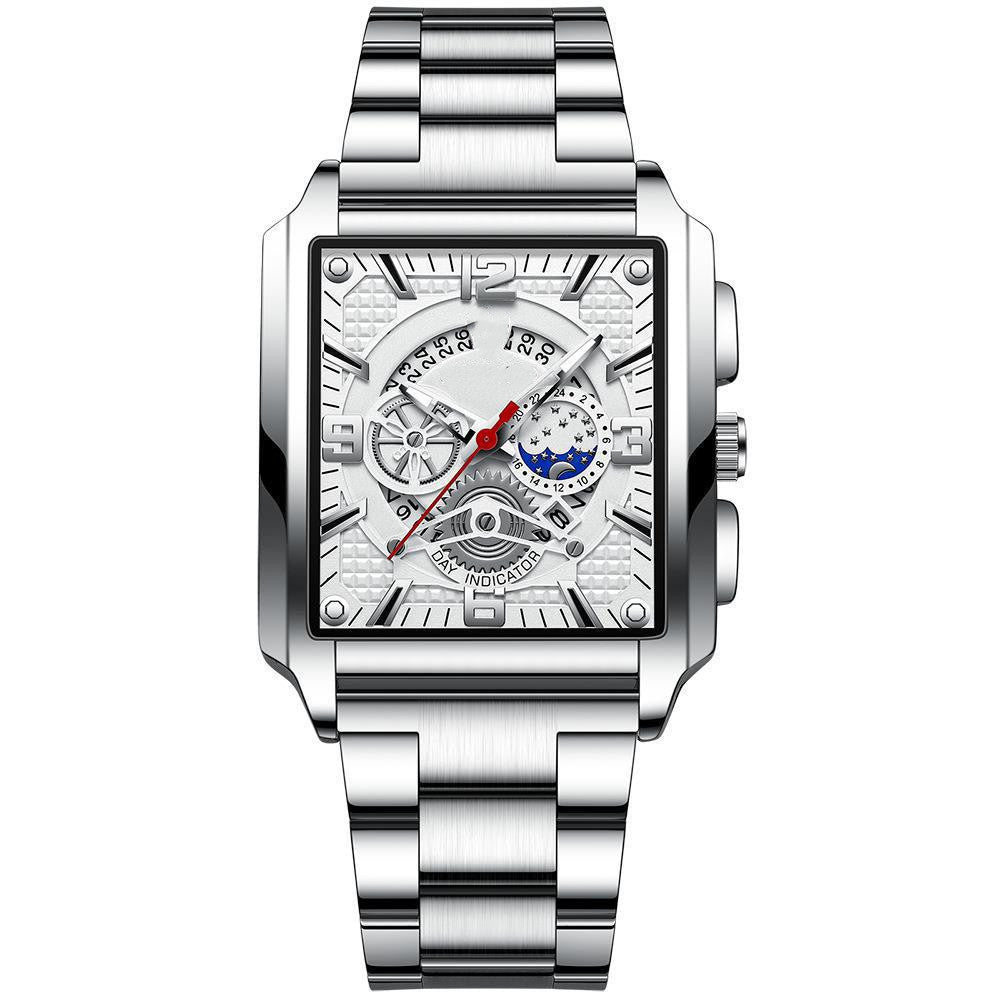 Vintage Men’s Luminous Calendar Quartz Watch – Style & Function in One