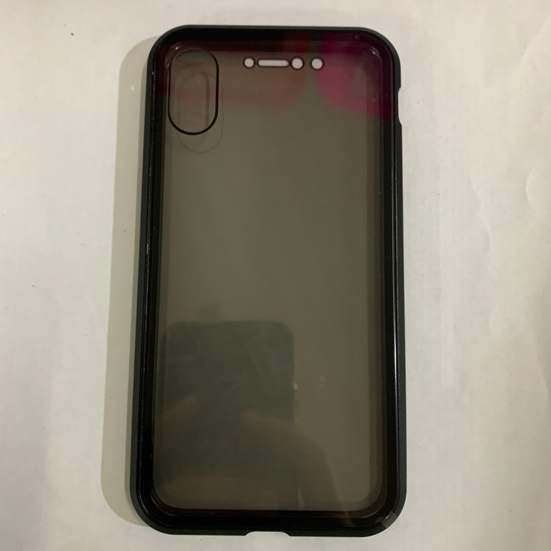 Slim Anti Peep Magnetic Privacy Glass Phone Case For iPhone