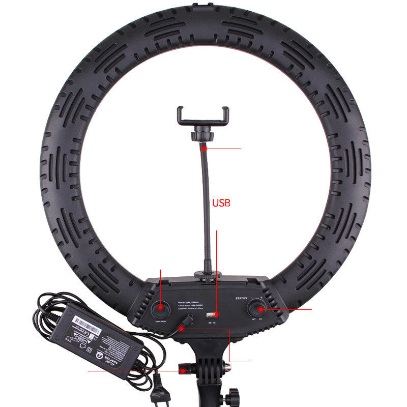 Multi Camera Live Broadcast Ring Light With Beautifying 16In