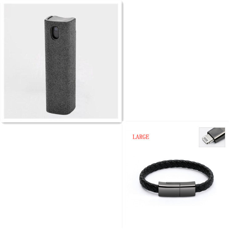 2 In 1 Screen Cleaner Kit For Phone And PC Microfiber Cloth