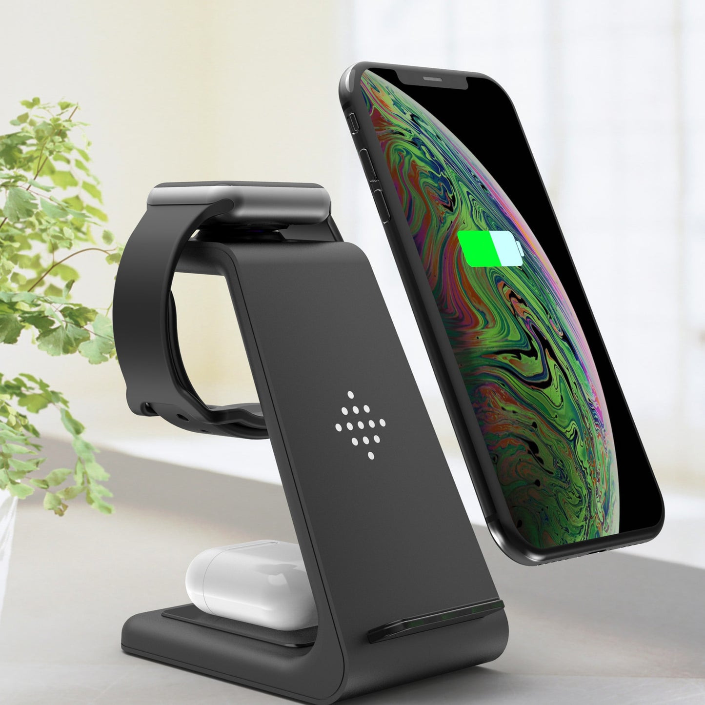 3 In 1 Fast Wireless Charging Station Stand For Phones