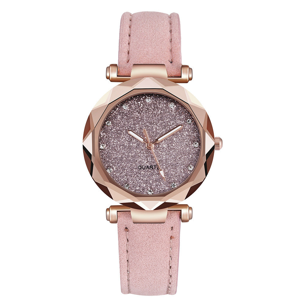 Starry Watch Slim 8mm Case For Women Colorful Dial Everyday