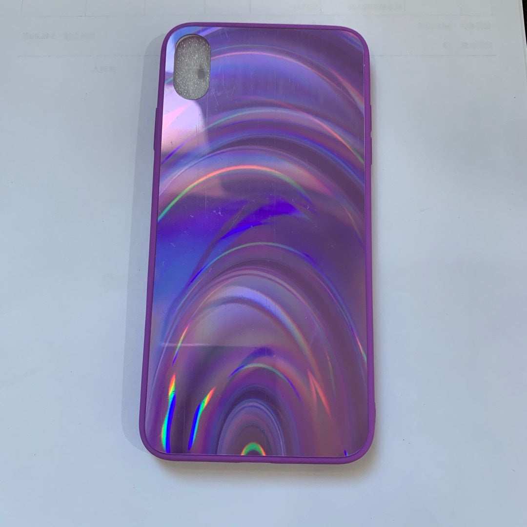 Rainbow Mirror 3D Glitter Gradient TPU Phone Case for iPhone 11–16 Pro Max Plus
