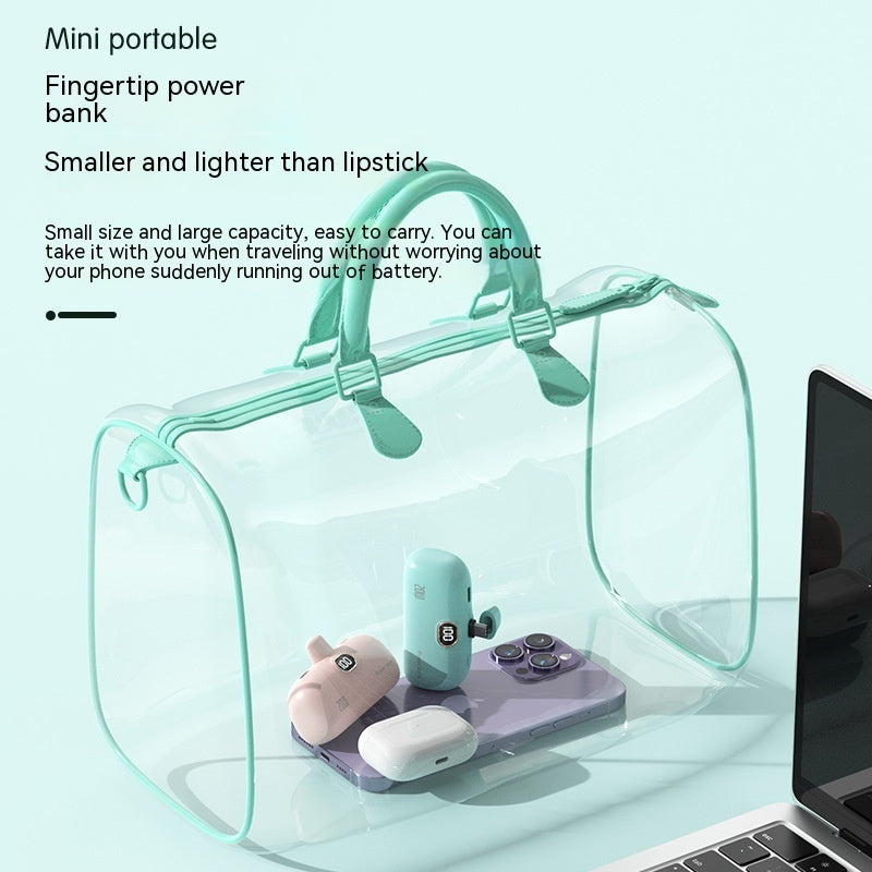 Pocket Wireless Capsule Power Bank Portable Fast Charge