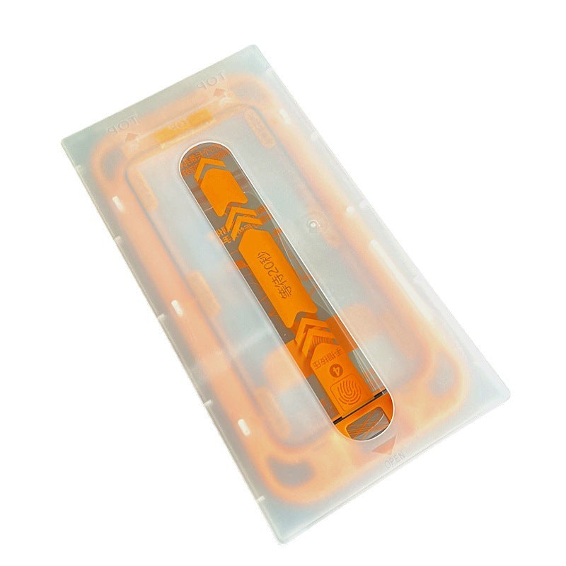 HD Tempered Glass Screen Protector with Dust Removal Cabinet for iPhone 12–14