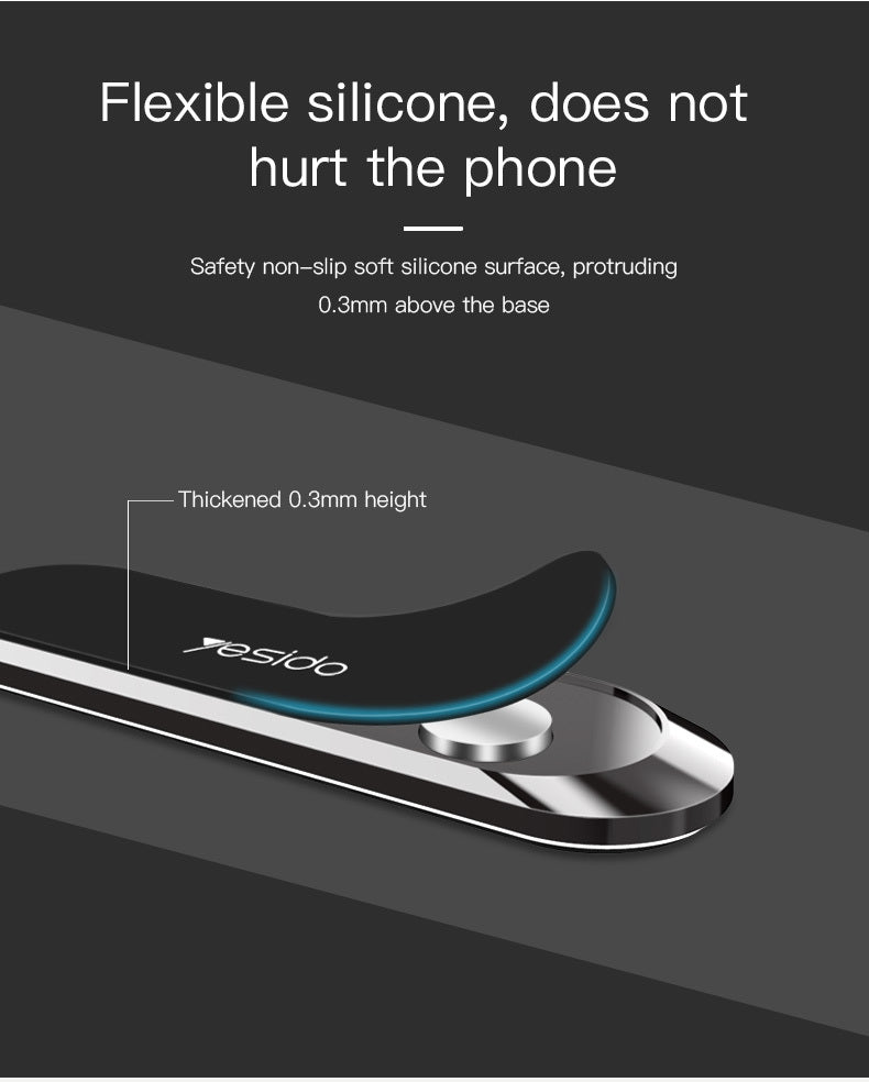 Magnetic Phone Holder Aluminum Alloy Case For Cars And Home