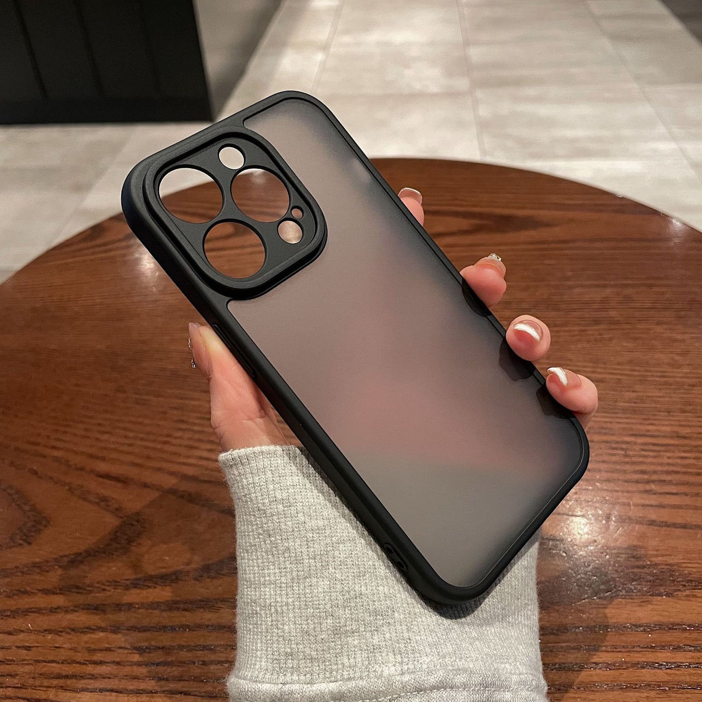 Magnetic Wireless Charging Phone Case For iPhone Black