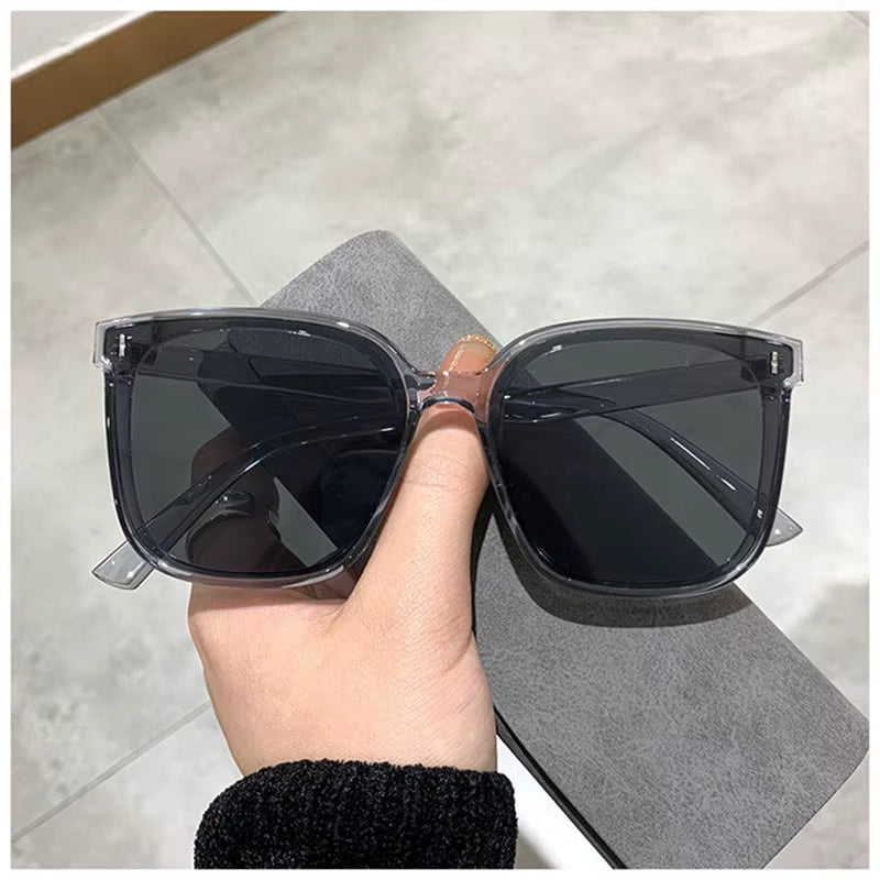 OIMG Vintage Square Sunglasses Women Oversized Sunglass Men Retro Black Sun Glasses Shades Goggle UV400 Oculos De Sol