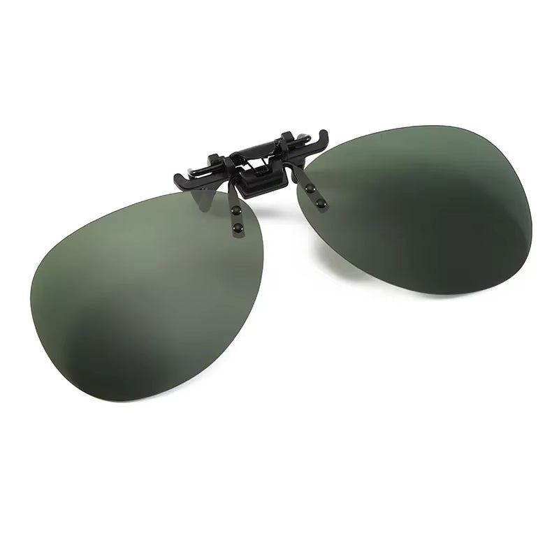 Polarized Clip-On Photochromic Driving Glasses Free Shipping, Includes Case