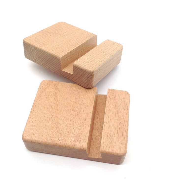 Beech Wood Lazy Phone Holder With Custom Lettering