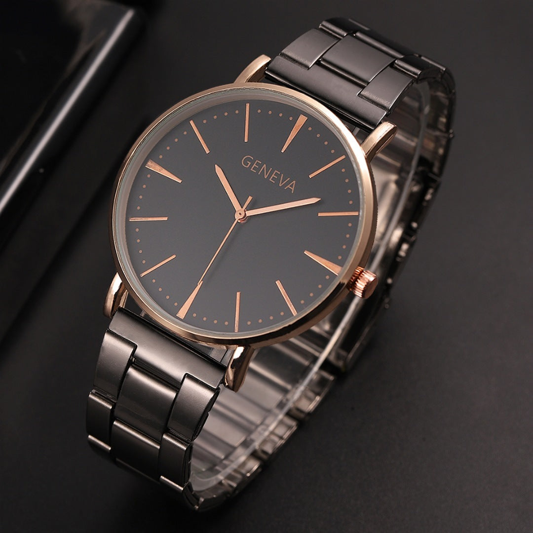 Steel Belt Ultra Thin Quartz Watch Unisex – Casual Everyday Wear