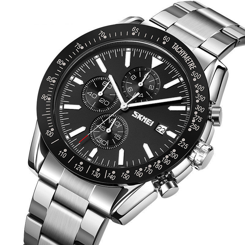 Fashion Mens Watch Stainless Steel Band Outdoor Sports